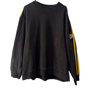 VTG Ski Doo Sweatshirt Mens XL‎ Black Crewneck Bombardier Snowmobile Racing Y2K
